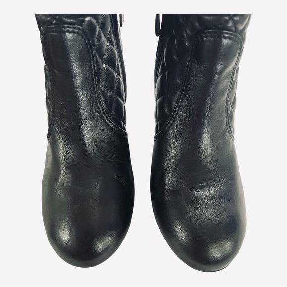 Tory Burch Quilted Wedge Bootie Black size 8 M - Picture 7 of 13